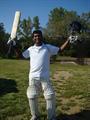 Srinath after a big score.JPG